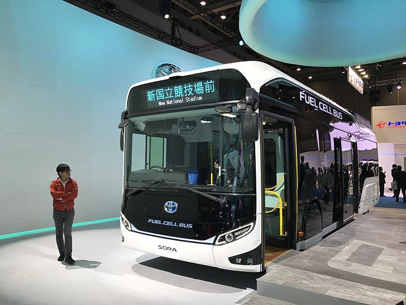 Toyota Sora Autobuses Con Bater A De Hidr Geno Para Tokio