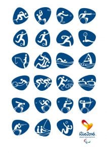 Pictogramas de los deportes de las Paralimpíadas de Río 2016