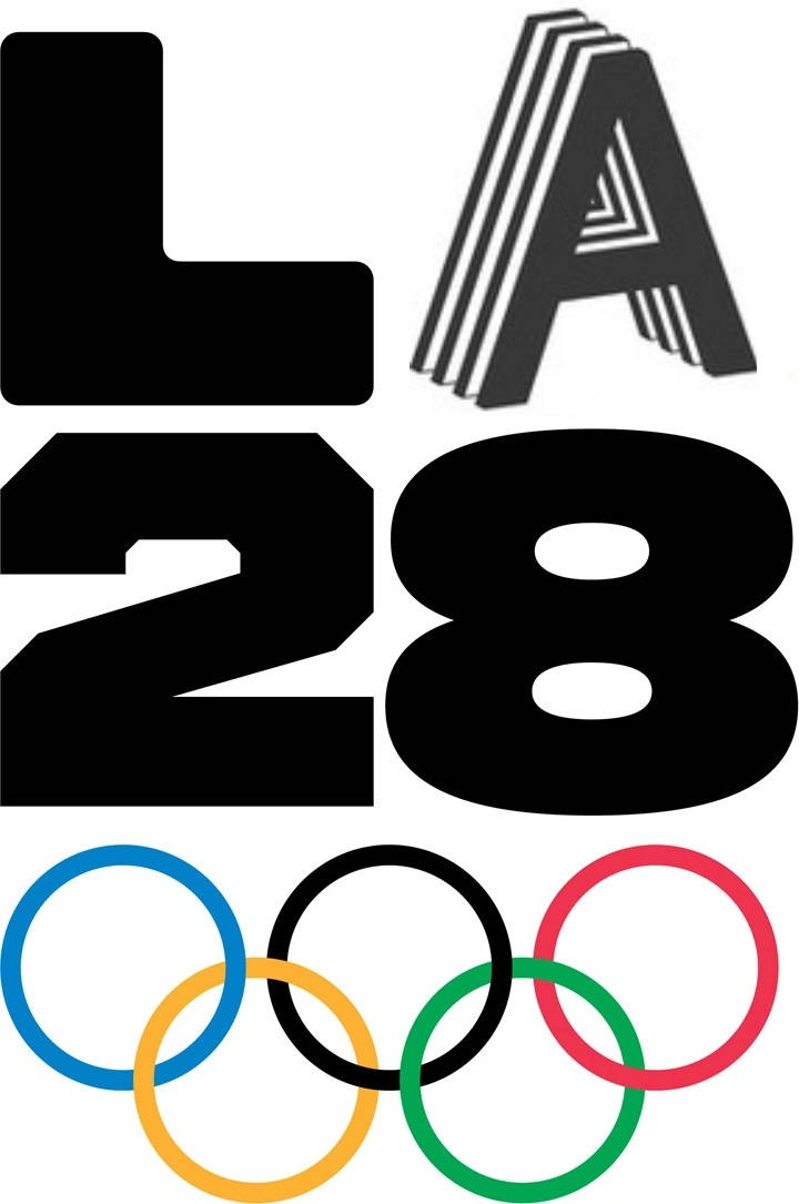 Los Angeles 2028 Olympics Black Amsterdam A logo By appleytf